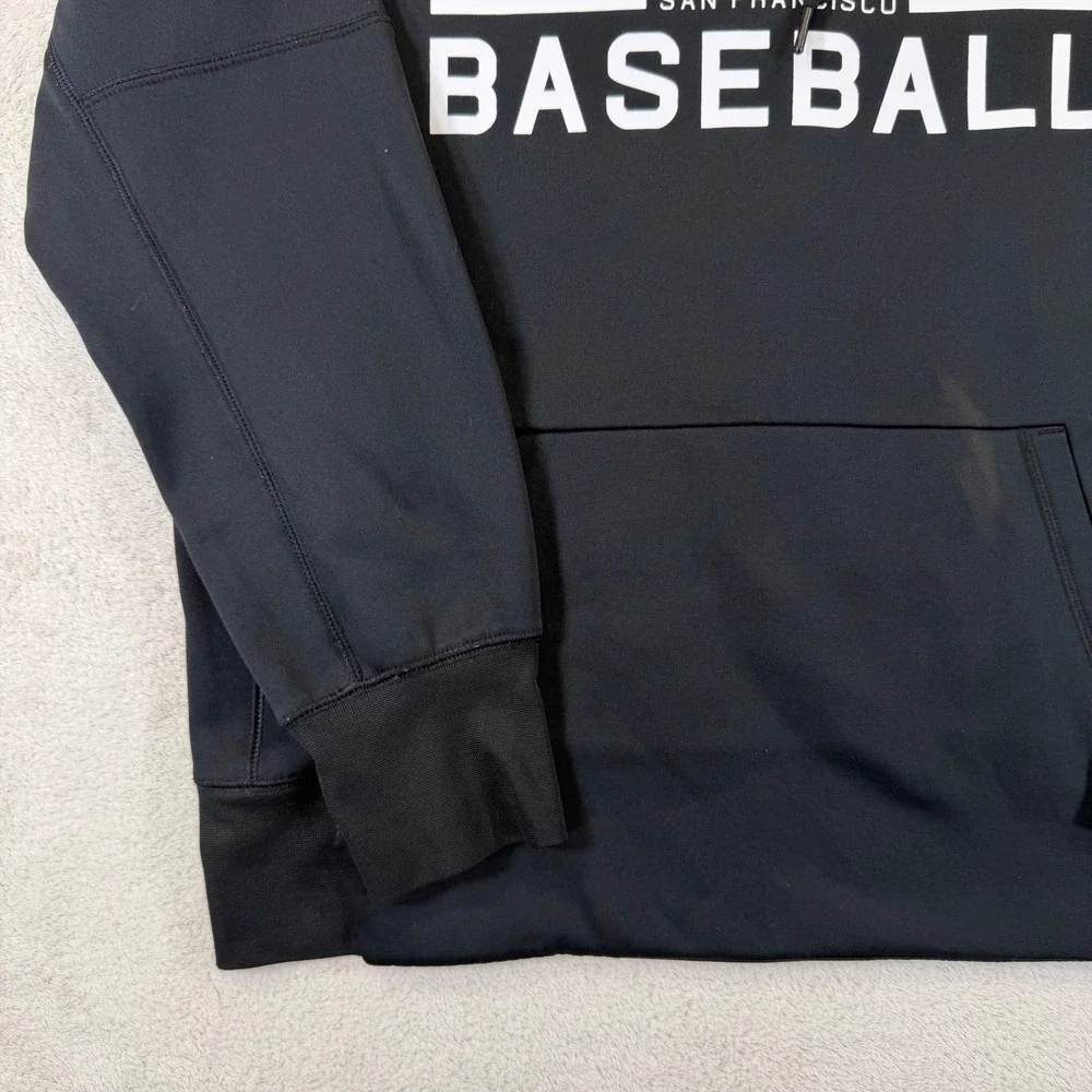 Nike San Francisco Giants Baseball Hoodie Mens Large Black Dri-FIT MLB Pullover